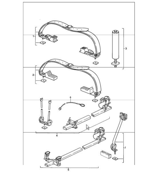 Roof transport system 911 1984-86