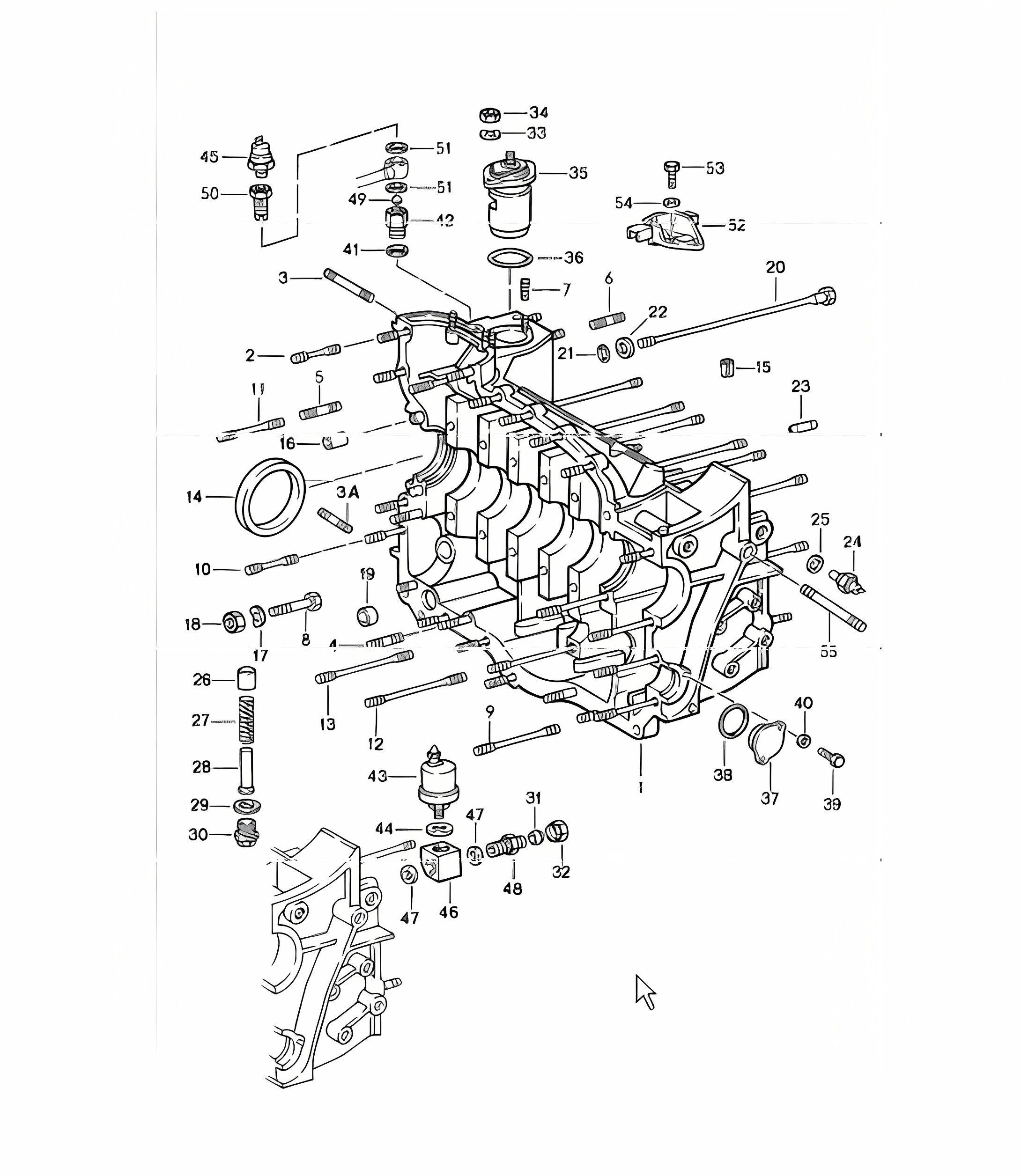 Crankcase right 911 1984-86