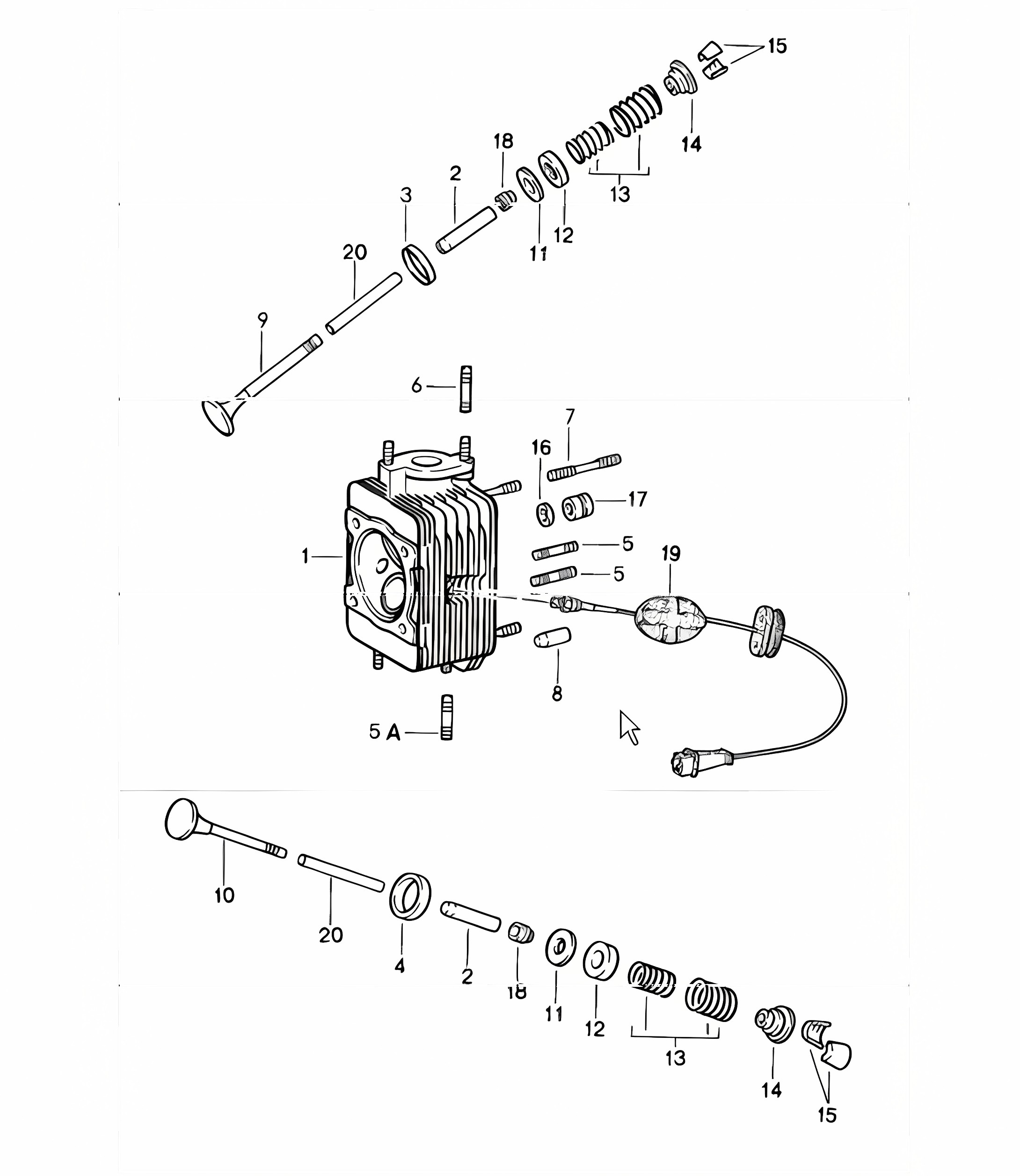 Cylinder head 911 1984-86