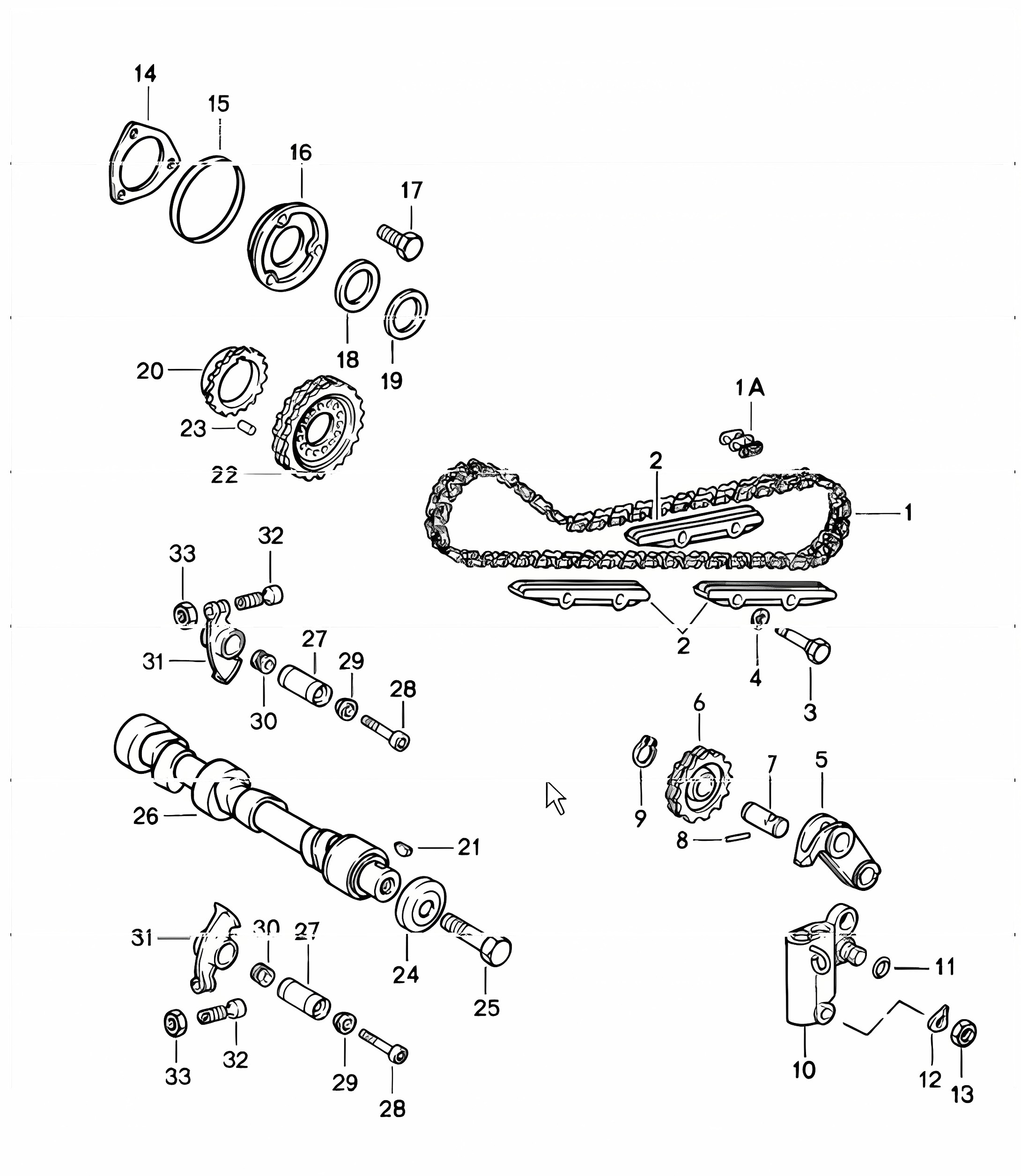 Valve control left 911 1984-86