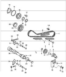 Valve control left 911 1984-86
