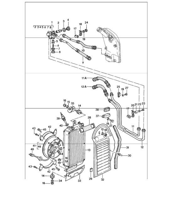 Diagram 104-05 Porsche Cayenne 9YA 2018-2023 
