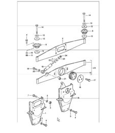Engine suspension 911 1984-86