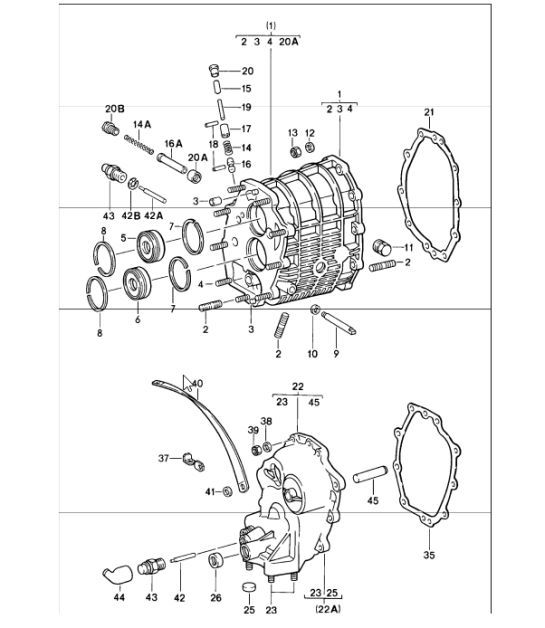 Diagram 302-05 Porsche Cayenne 92A (958) 2010-2017 Transmission