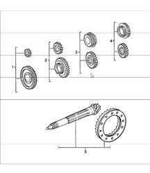 gear wheel sets 4-speed 911 1984-86
