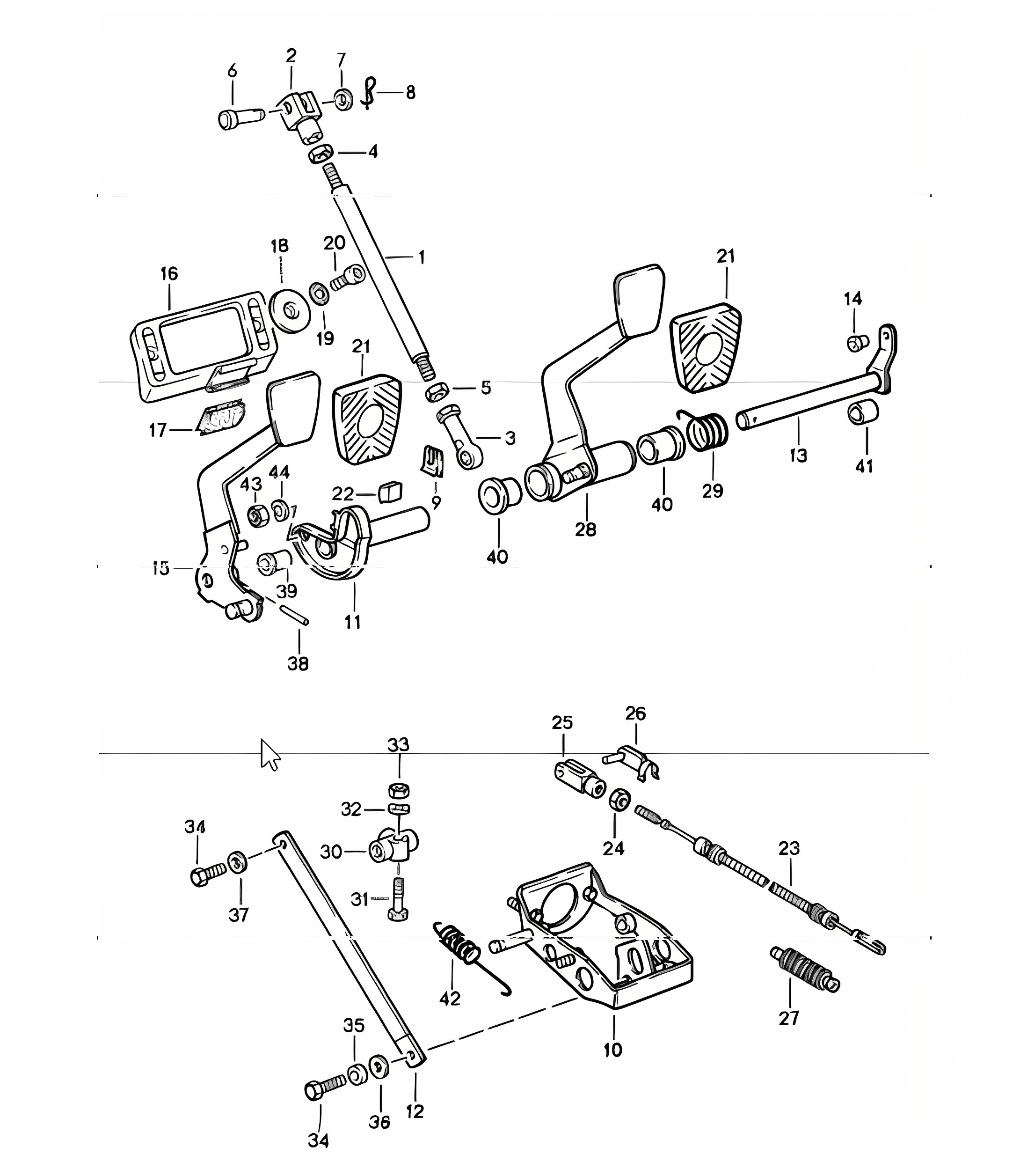 Pedals for Right Hand Drive Cars 911 1984-86