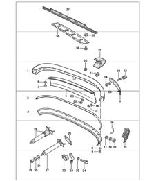 paraurti posteriore 911 1984-86