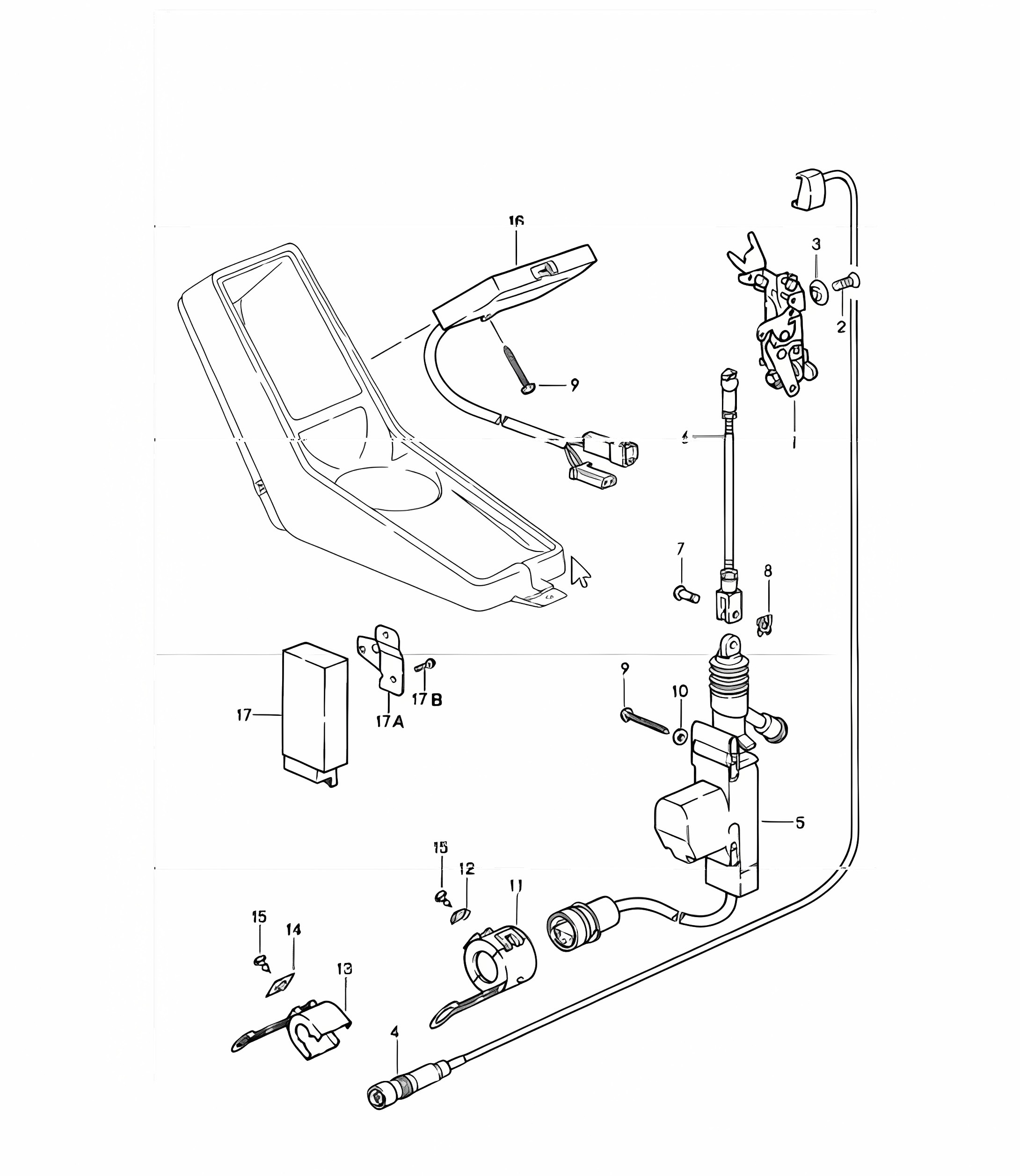 central locking system 911 1984-86