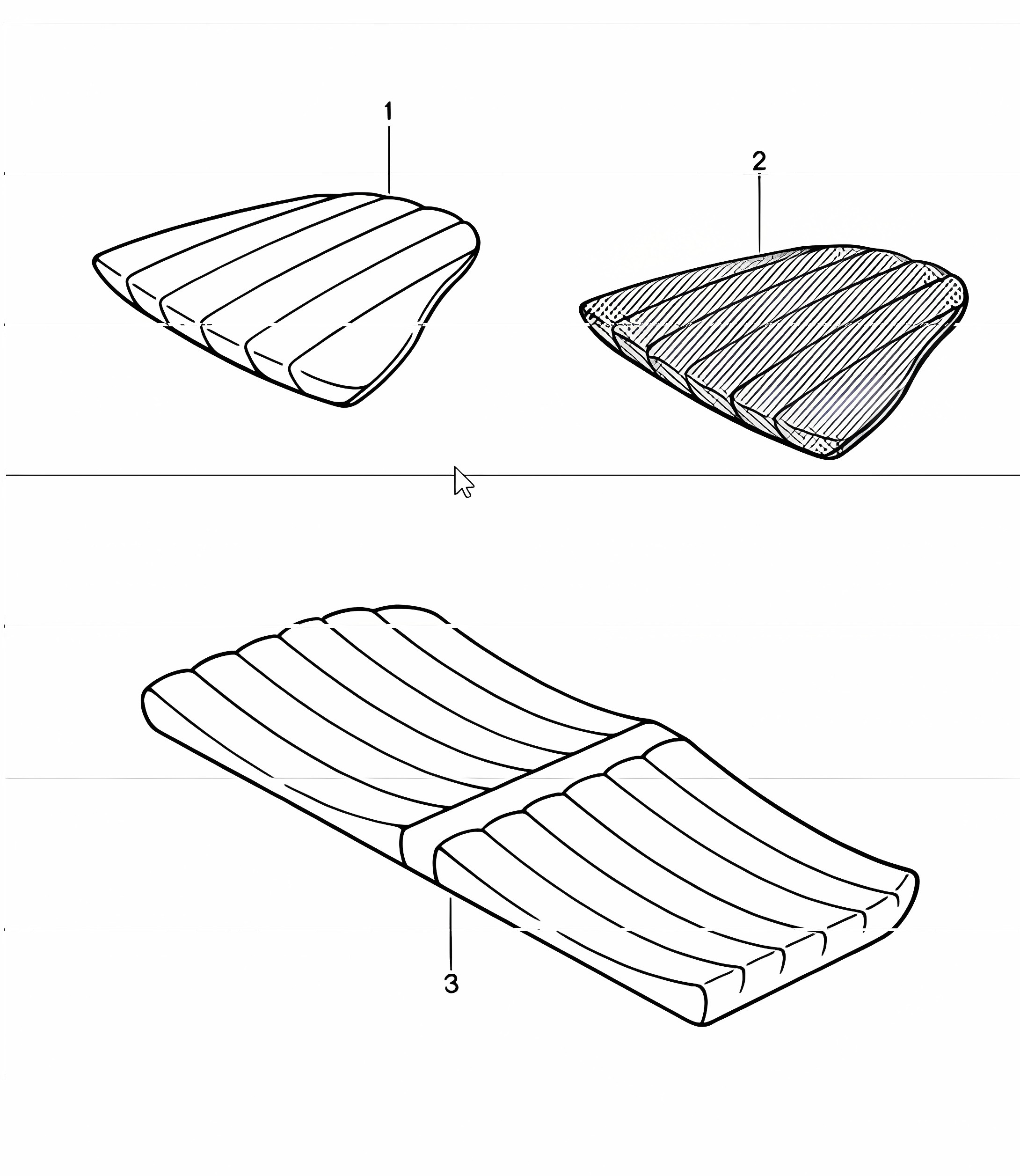 back seat cushion 911 1984-86