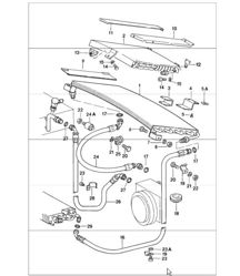 condenser refrigerant line accessories and others rear 911 1984-86