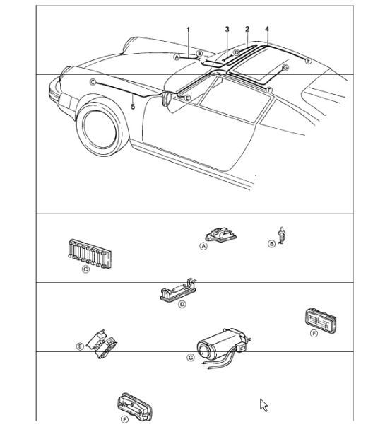 Diagram 902-14 Porsche Macan (95B) MK1 (2014-2018) Materiale elettrico