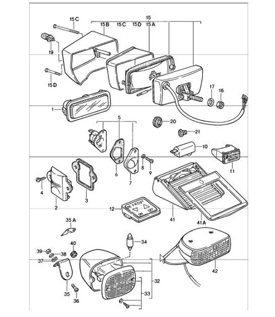 Diagram 905-05 Porsche 924S 2.5L 1986-87 