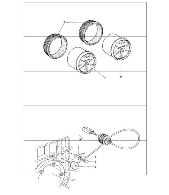 Diagram 906-05 Porsche 911 & 912 (1965-1989) Equipo eléctrico