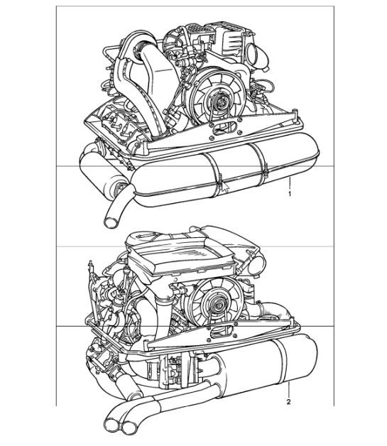 Diagram 101-00 Porsche 993 (911) C2S 1994-97 Engine