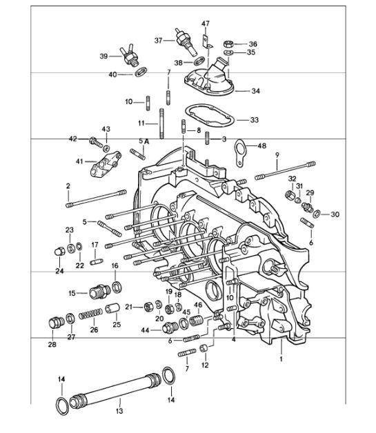 Diagram 101-05 Porsche Cayman 987C / 981C (2005-2016) Motor