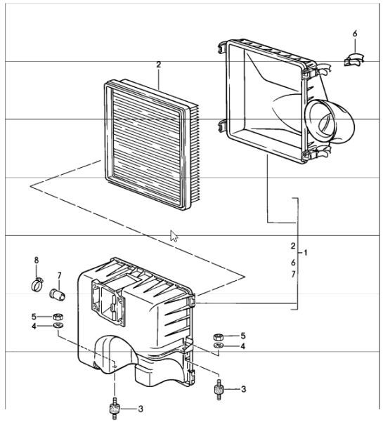 Diagram 106-00 Porsche Macan (95B) MK1 (2014-2018) Engine