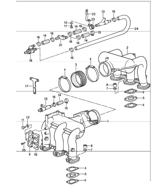 Diagram 107-10 Porsche Panamera 971 MK2 (2021-2023) 