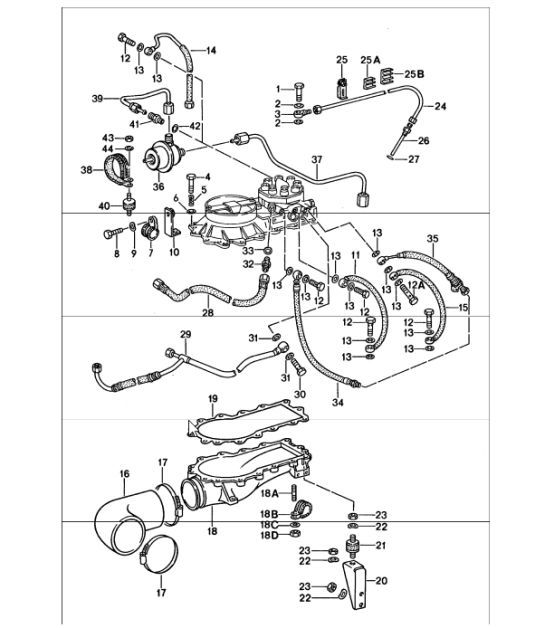 Diagram 107-35 Porsche Macan (95B) MK1 (2014-2018) Motor
