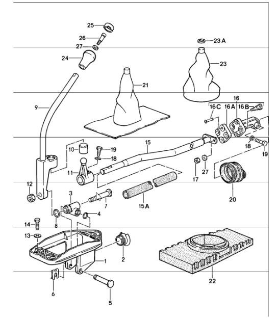 transmission control 911 CARRERA / TURBO 1987-89