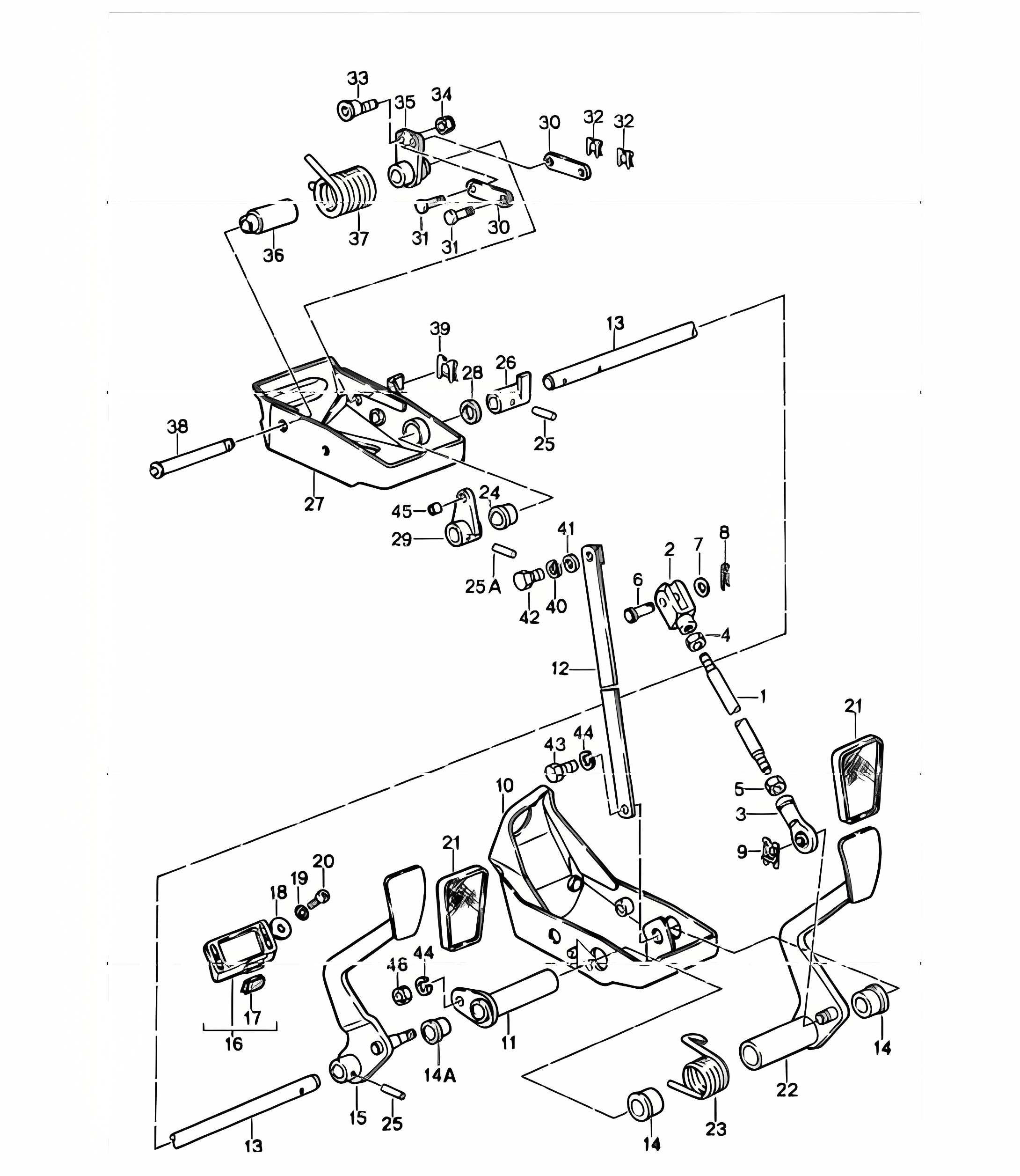 pedals for RIGHT HAND DRIVE 911 CARRERA 19787-89 / TURBO 1989-