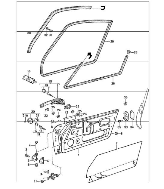 accessories doors 911 1987-89