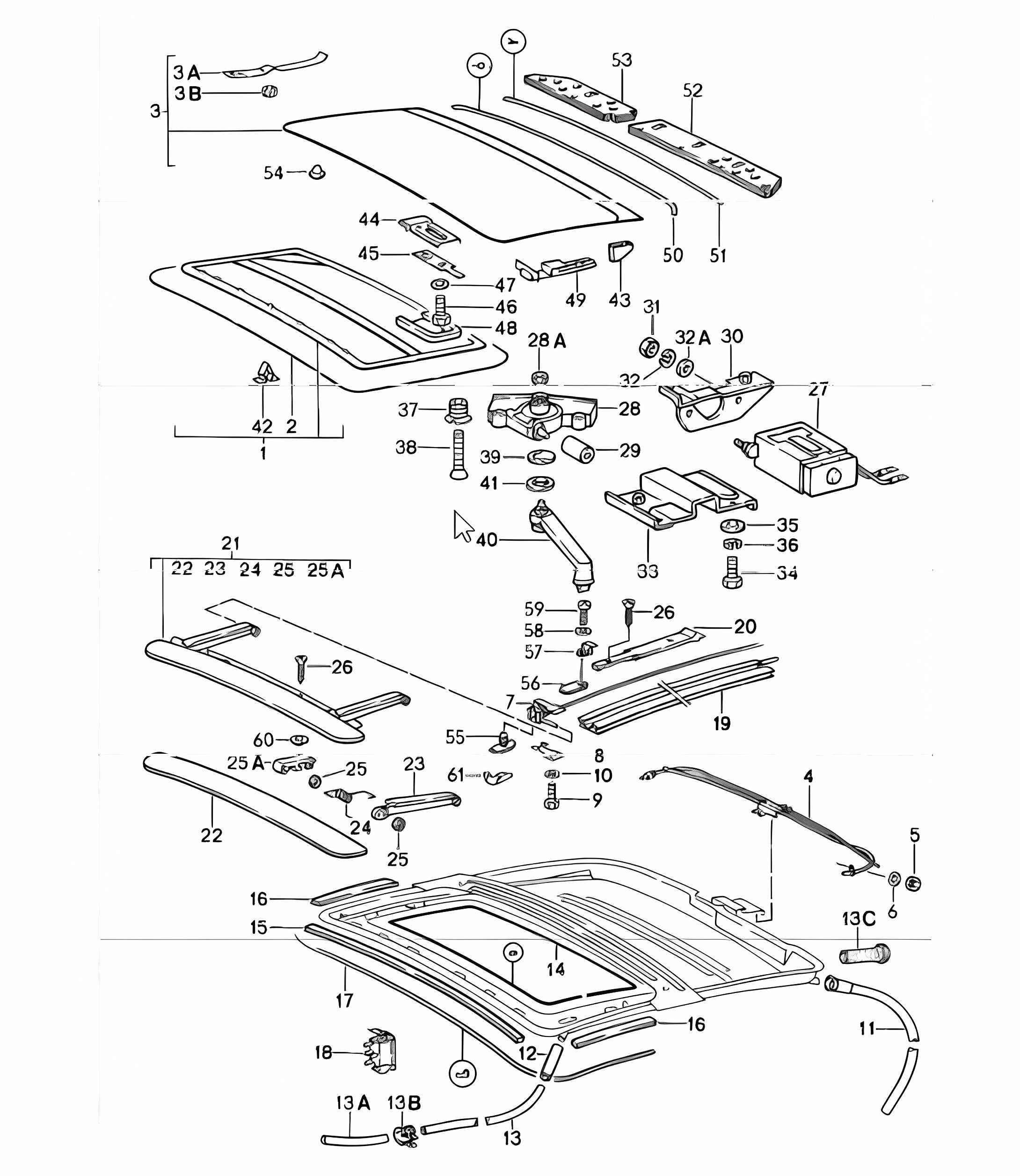 sunroof 911 COUPE M650 1987-89