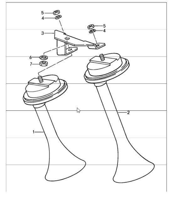 Diagram 903-00 Porsche 996 (911) (1997-2005) Electrical equipment
