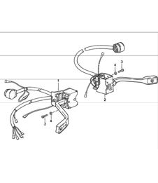 steering column switch 911 1987-89