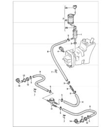 headlight washer system 911 1987-89