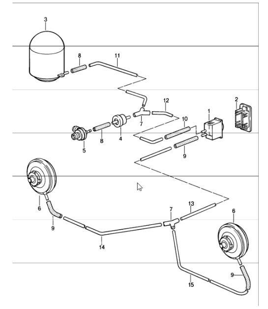 Diagram 905-02 Porsche Boxster 986/987/981 (1997-2016) Electrical equipment