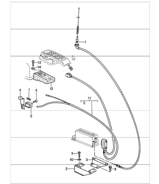 Diagram 912-01 Porsche 993 (911) RS 1994-97 Electrical equipment