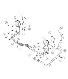 Engine oil circuit 911 (991) GT3 CUP 2016