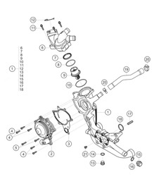 Water- and oil suction pump 911 (991) GT3 CUP 2016