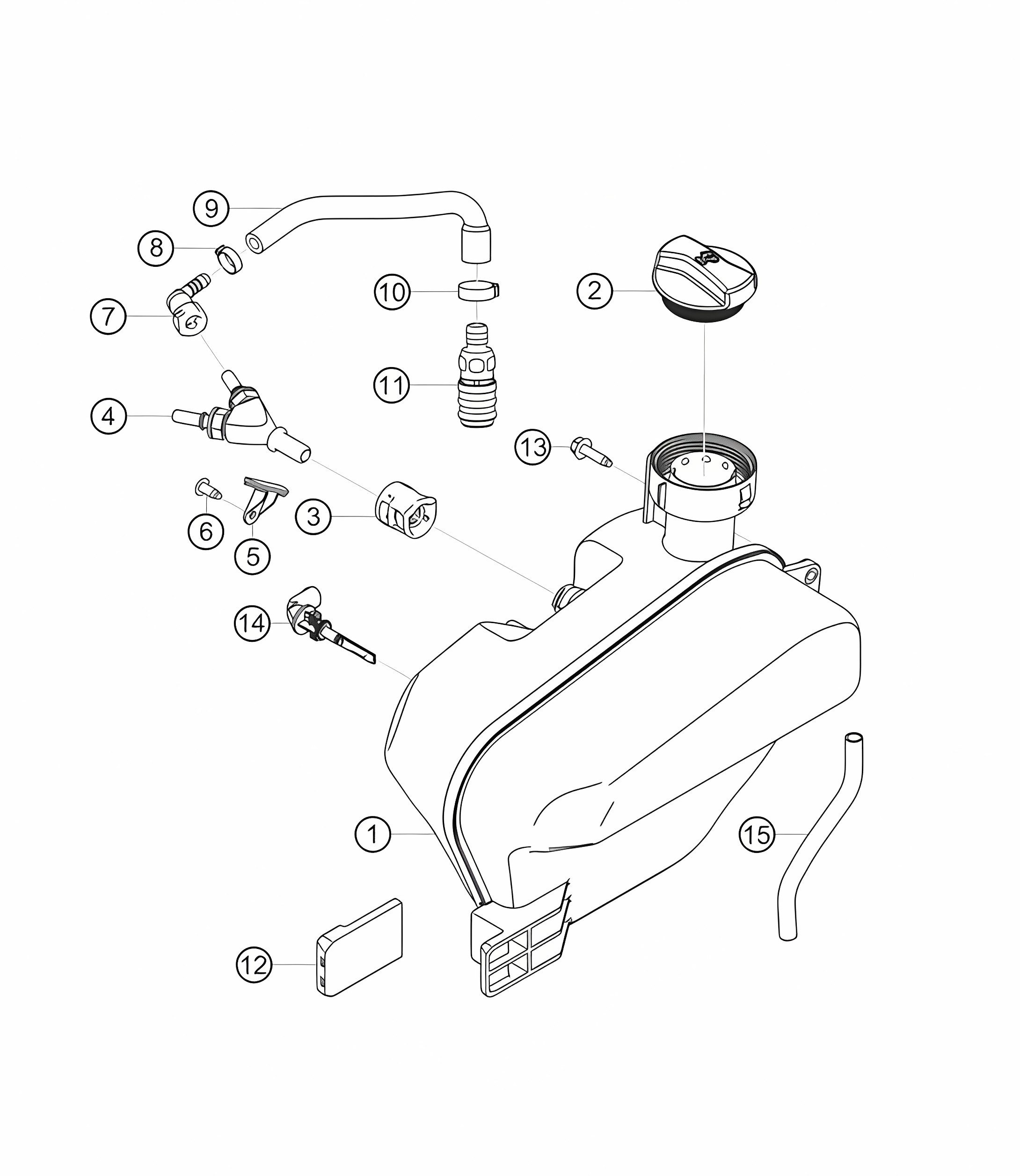 Water expansion tank 911 (991) GT3 CUP 2016