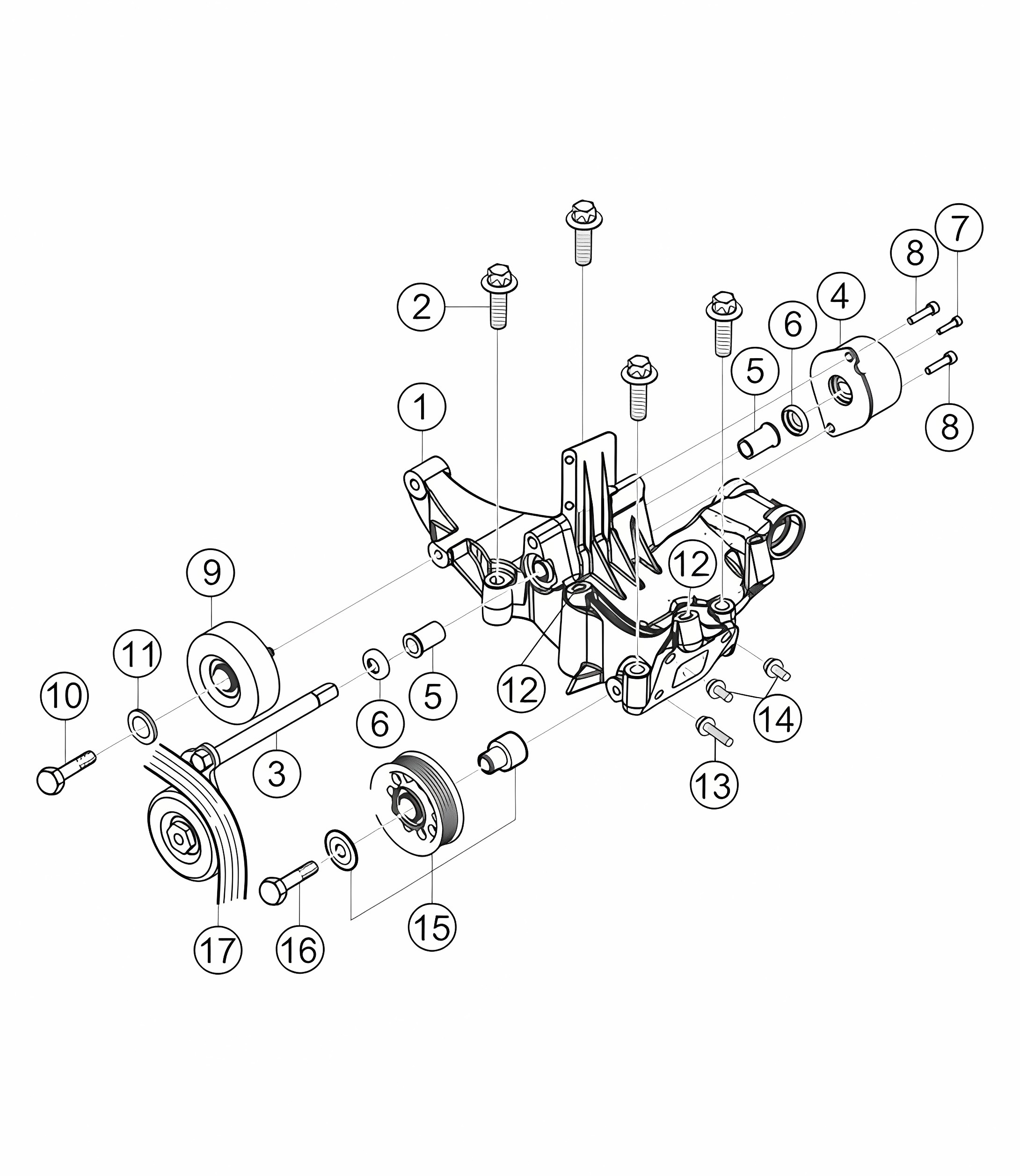 Accessory bracket 911 (991) GT3 CUP 2016