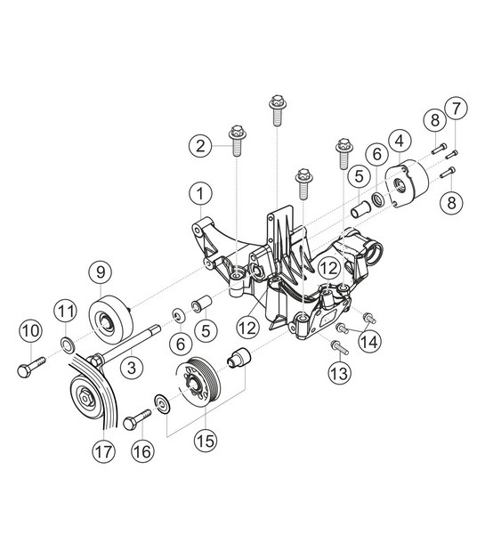 Accessory bracket 911 (991) GT3 CUP 2016
