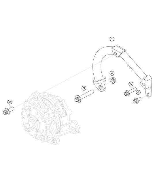 Alternator bracket 911 (991) GT3 CUP 2016