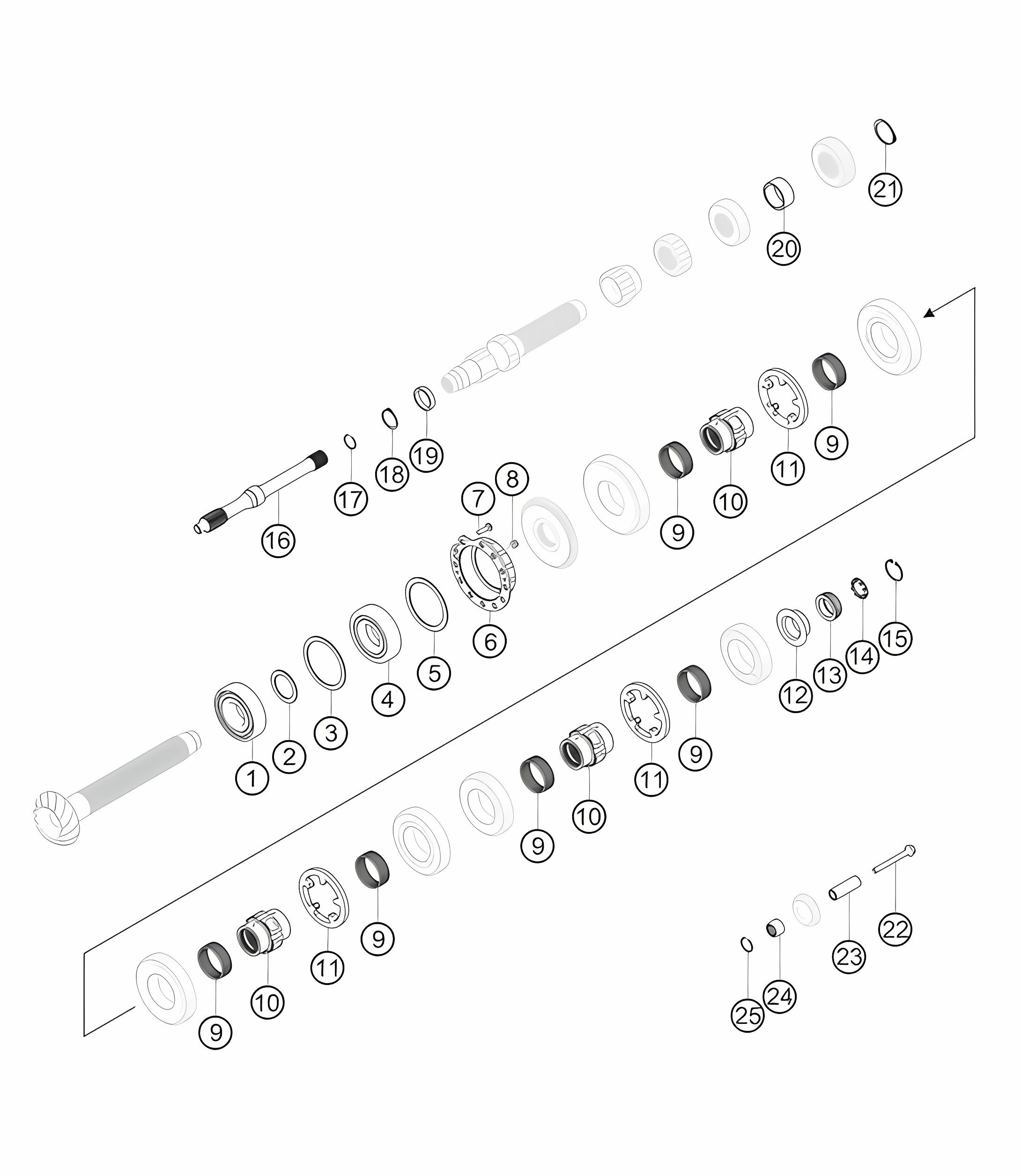 Bearings and sleeves 911 (991) GT3 CUP 2016