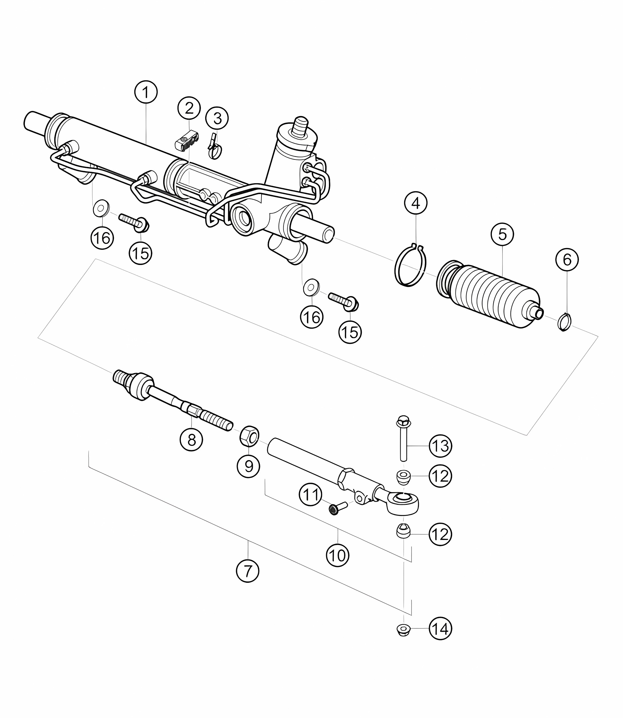 Steering gear 911 (991) GT3 CUP 2016