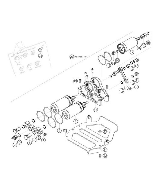 Diagram 0.0-13 Porsche 924 (1977-1988) Accessories & others 
