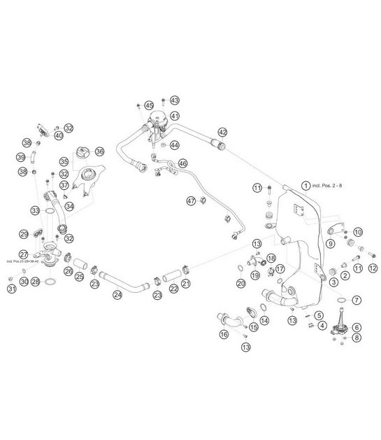 Diagram 1.1-12 Porsche 996 (911) (1997-2005) Motore