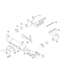 exhaust system 911 (991) GT3 CUP 2018 - 2019