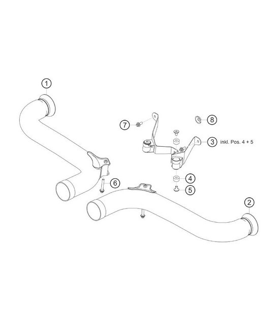 Diagram 2.2-06 Porsche 997 MK1 Carrera 4 3.6L 2005-08 Fuel System, Exhaust System