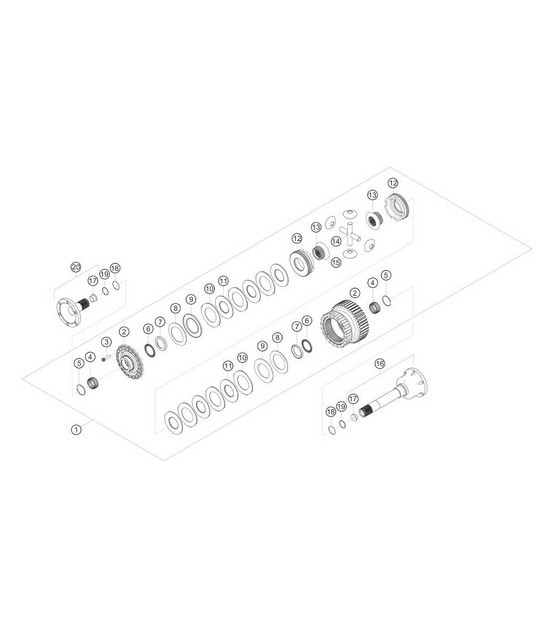 Diagram 3.3-16 Porsche 997 MK1 GT2 2007-09 Transmission