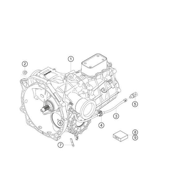 Diagram 3.3-03 Porsche 993 (911) (1994-1998) Transmission