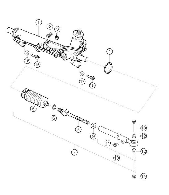 Diagram 4.4-05 Porsche 924S 2.5L 1986-87 