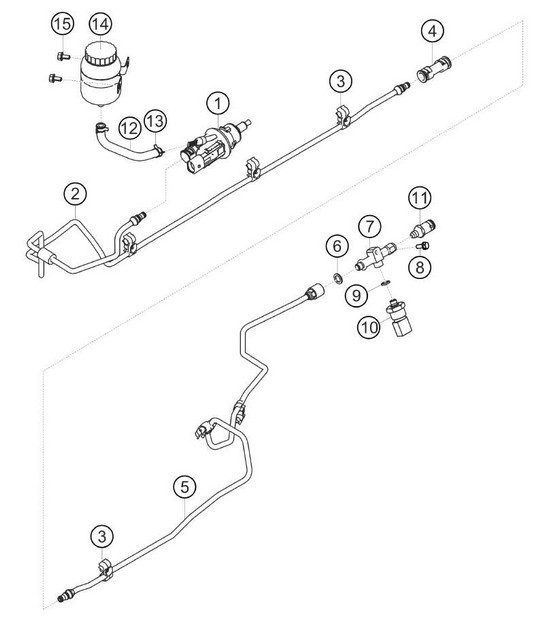Diagram 7.7-02 Porsche 991 (911) MK2 2016-2019 Hand Lever System, Pedal Cluster 