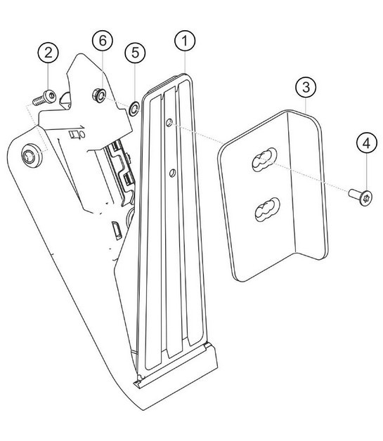 Diagram 7.7-03 Porsche Boxster 718 (982) 2017>> Hand Lever System, Pedal Cluster 