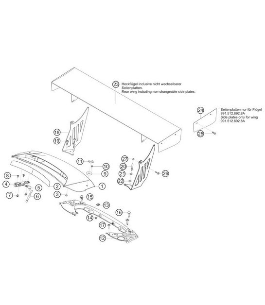 Diagram 8.8-12 Porsche Macan (95B) MK1 (2014-2018) Body