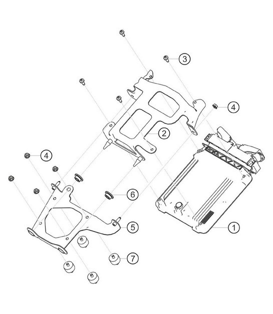 Diagram 9.9-01 Porsche Cayman S 718 2.5L Manual (350 Bhp) Electrical equipment